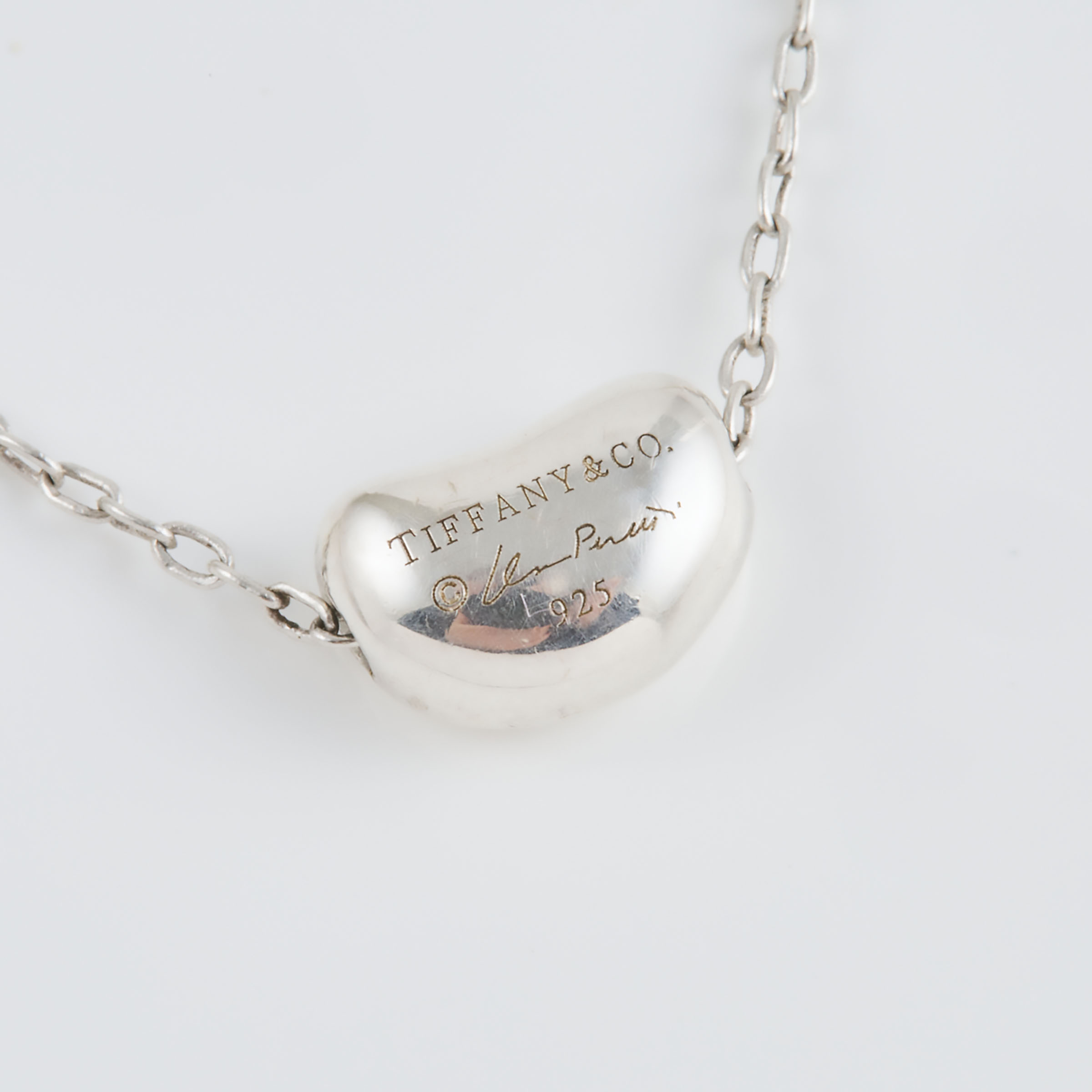 Tiffany & Co. Elsa Peretti Sterling Silver 'Bean' Pendant