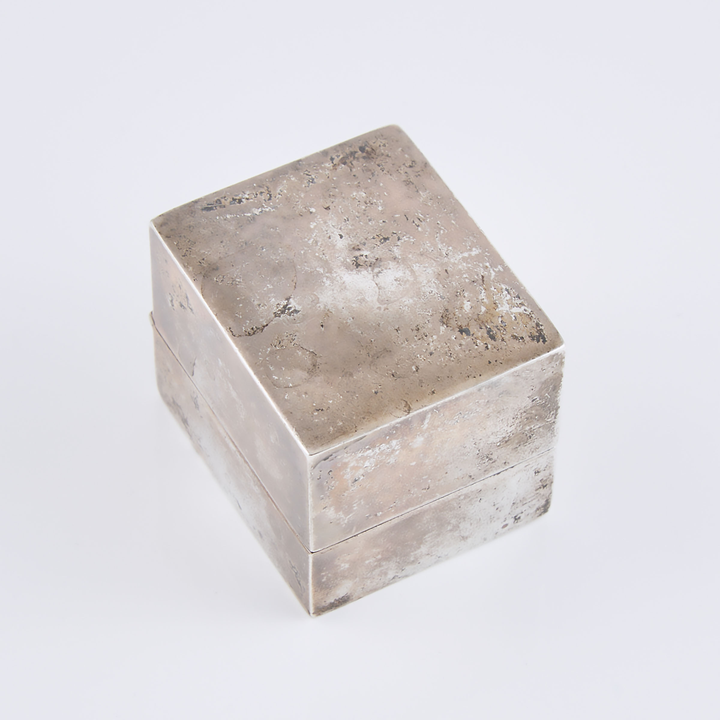 Mappin & Webb Sterling Silver Ring Box