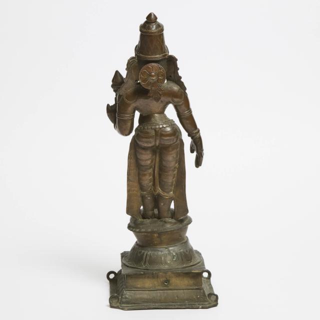 A Large Bronze Standing Figure of Parvati