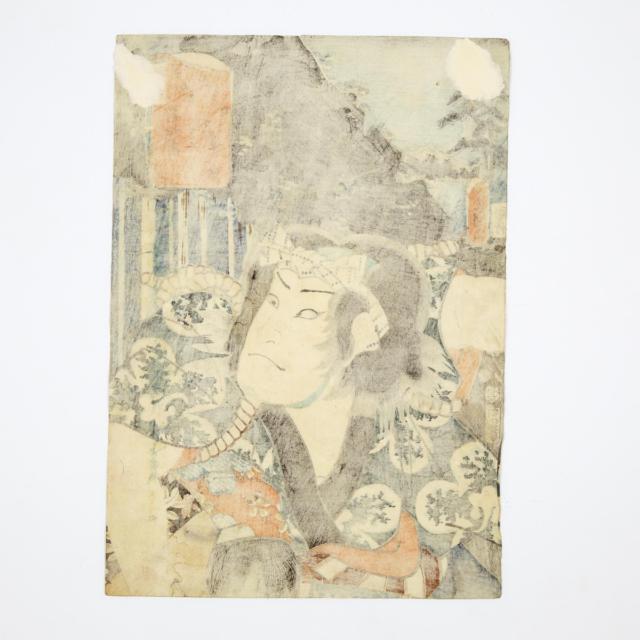 Utagawa Kunisada (Toyokuni III), Four Woodblock Prints, Edo Period, 19th Century