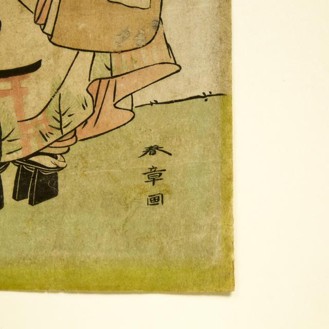 Katsukawa Shunsho (1726-1792), Two Actor Woodblock Prints