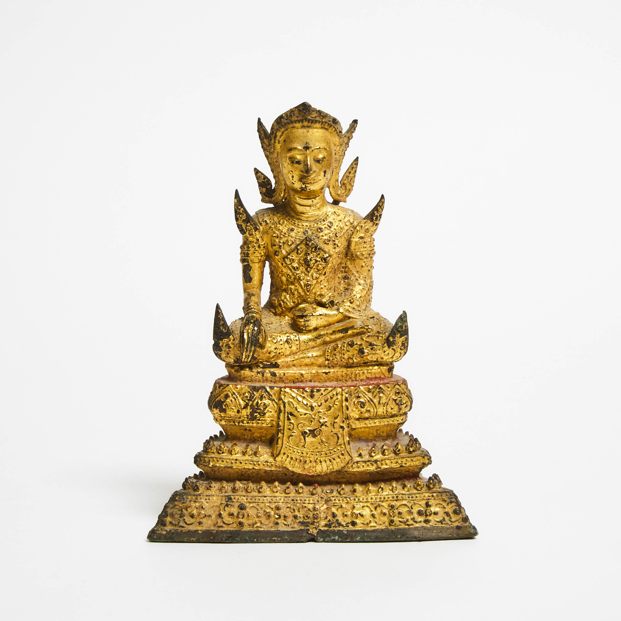 A Thai Gilt Bronze Buddha, 19th Century