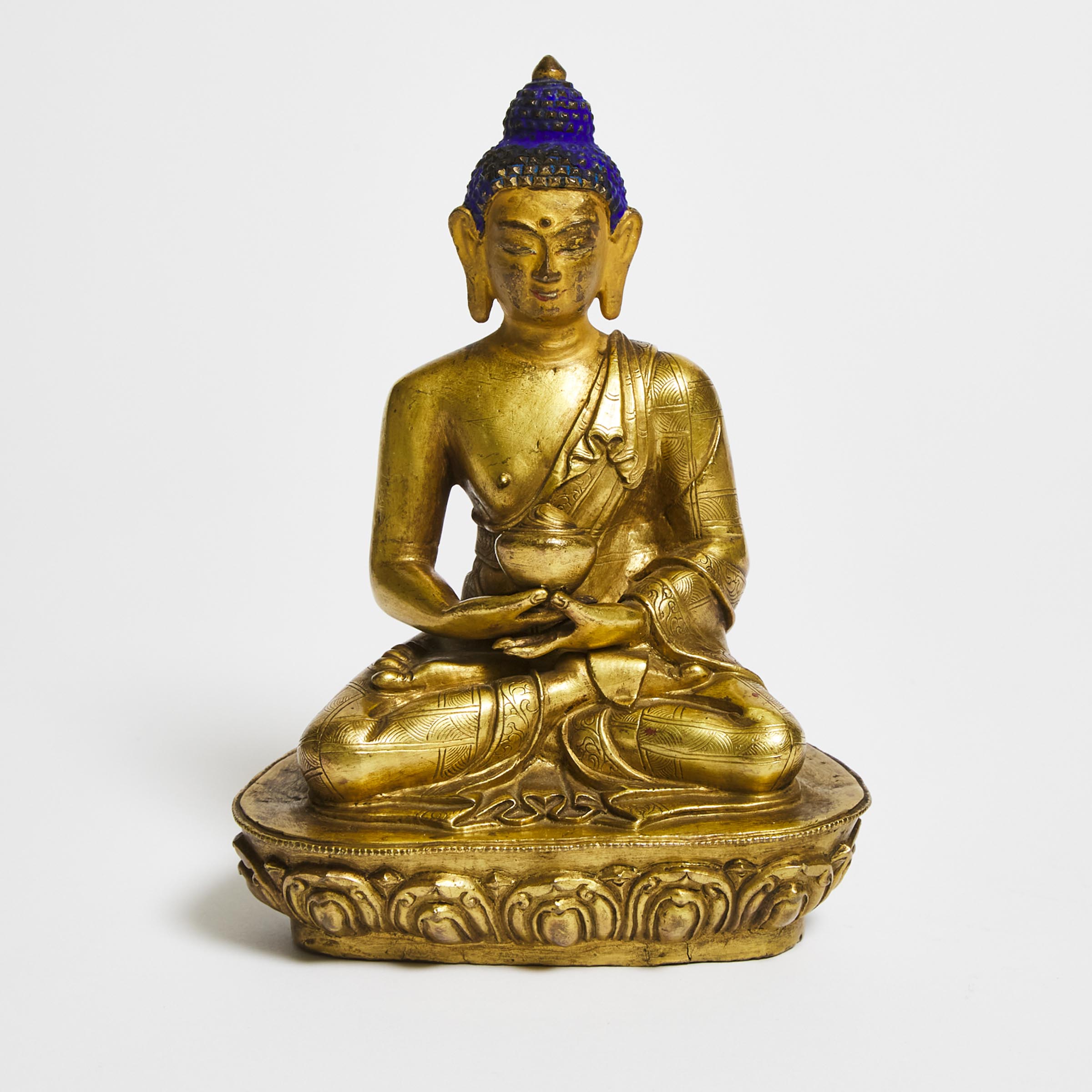 A Gilt Bronze Figure of Amitabha Buddha, 19th Century