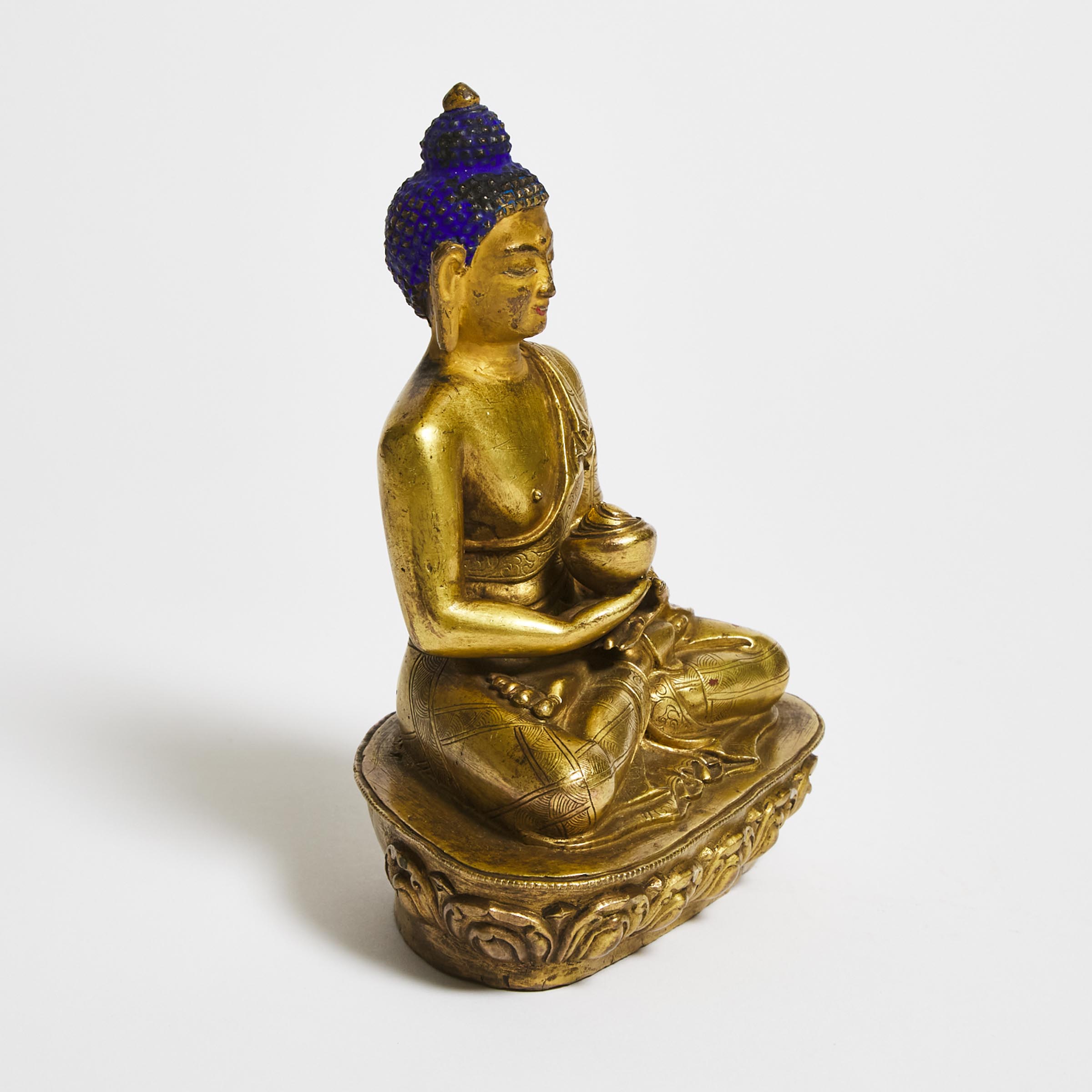 A Gilt Bronze Figure of Amitabha Buddha, 19th Century