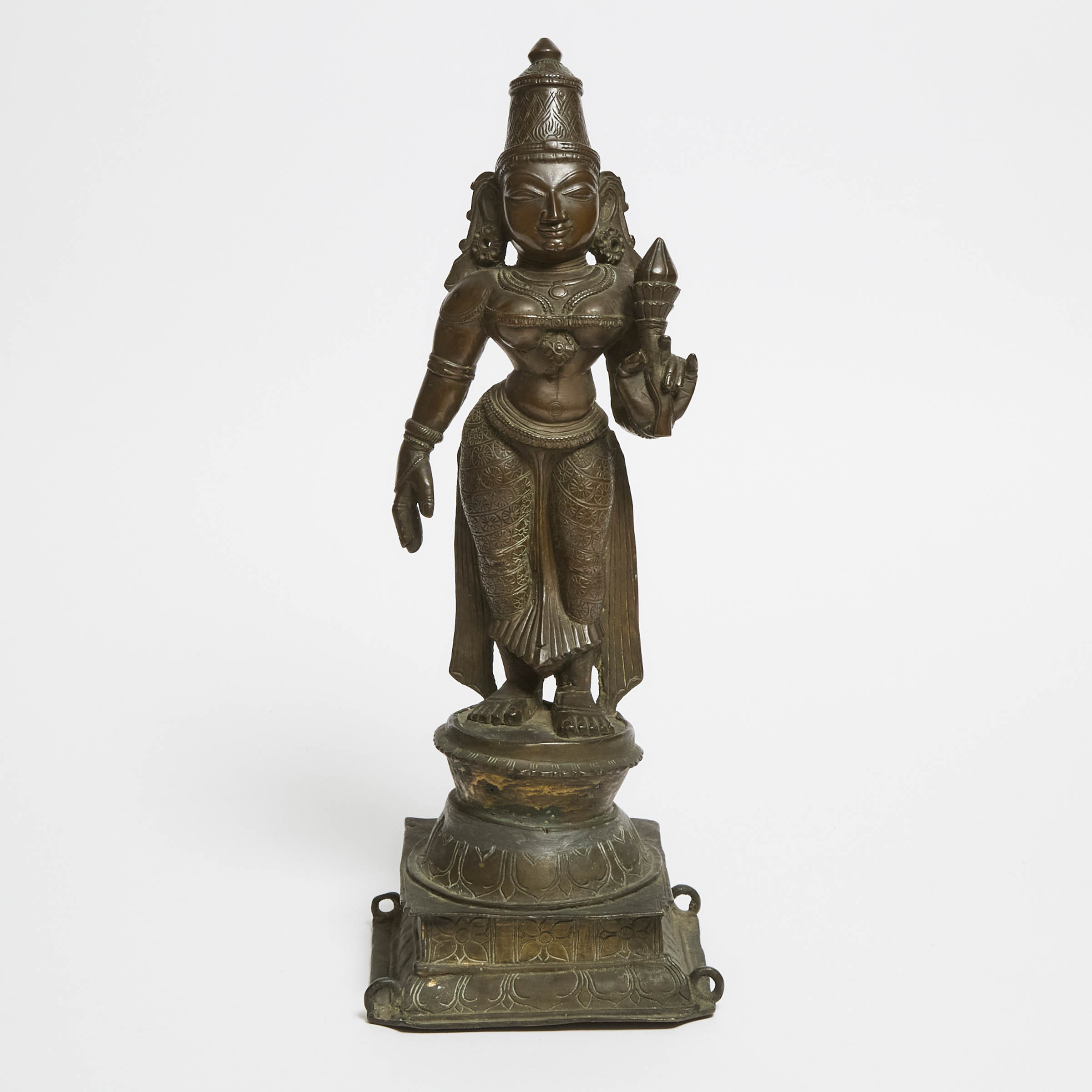 A Large Bronze Standing Figure of Parvati