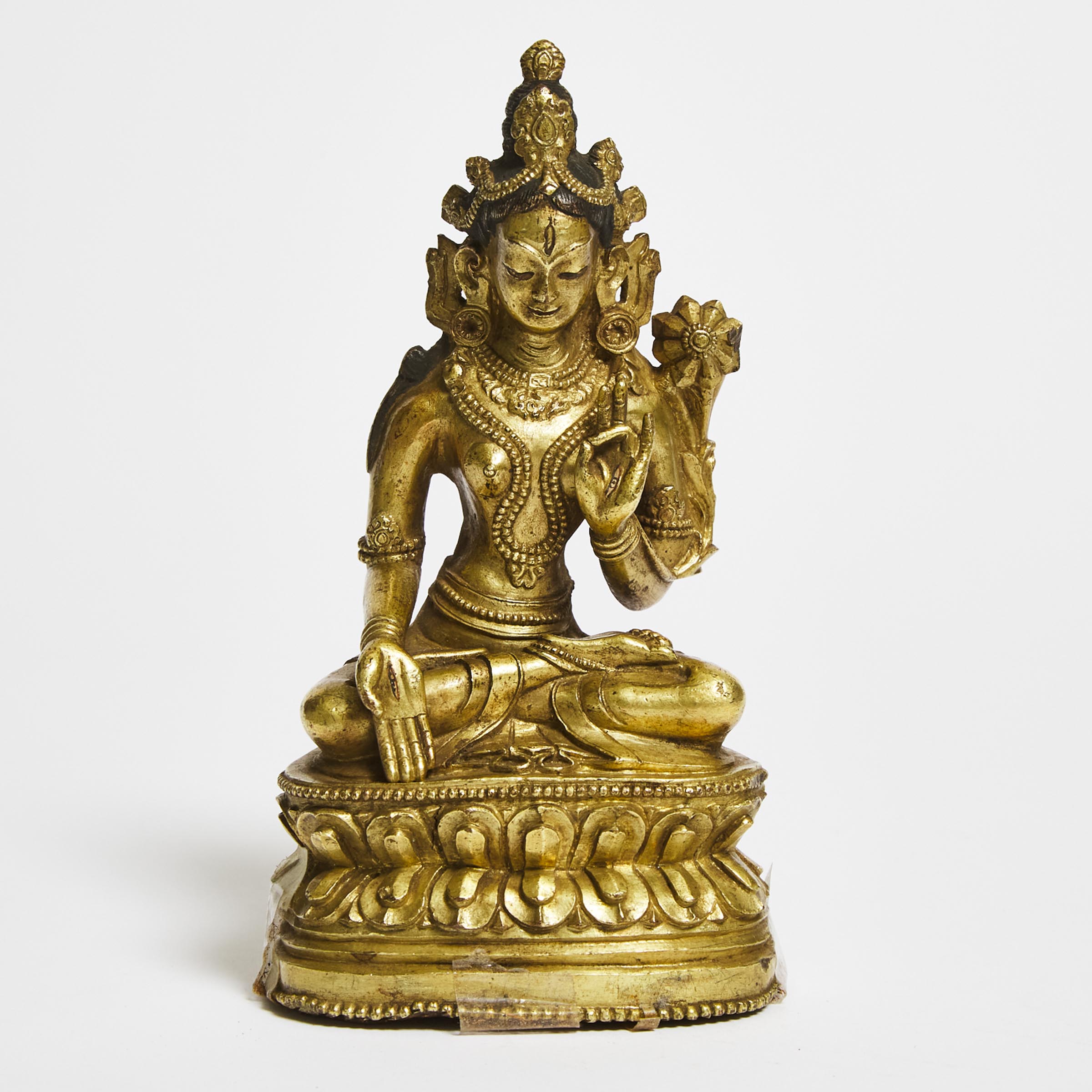 A Gilt Bronze Figure of Tara, Tibet, 19th Century  