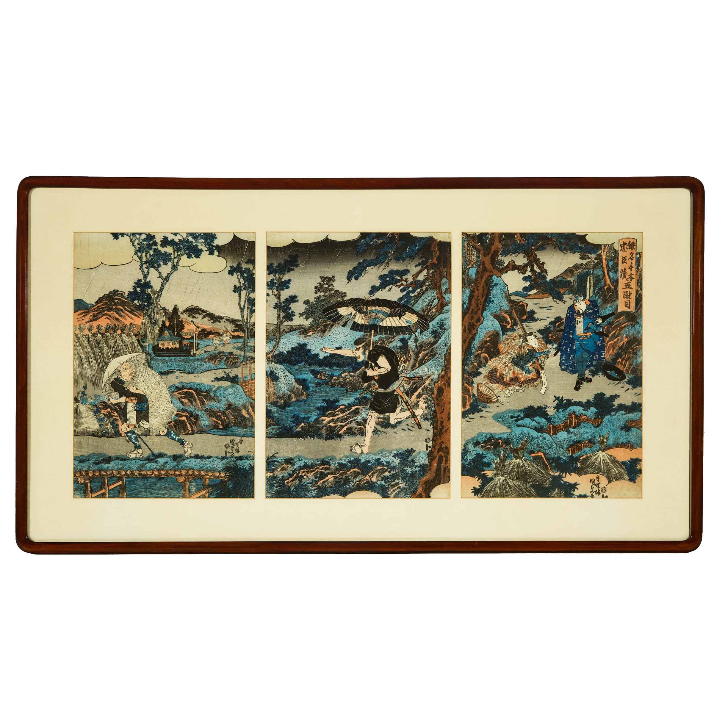 Utagawa Kunisada (Toyokuni III, 1786-1865), Act V from Chushingura (Treasury of Loyal Retainers)