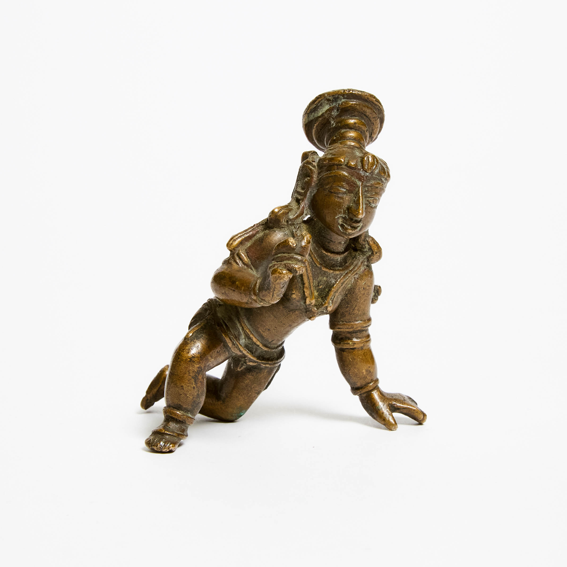 A Copper Alloy Figure of Infant Krishna, 19th Century or Earlier