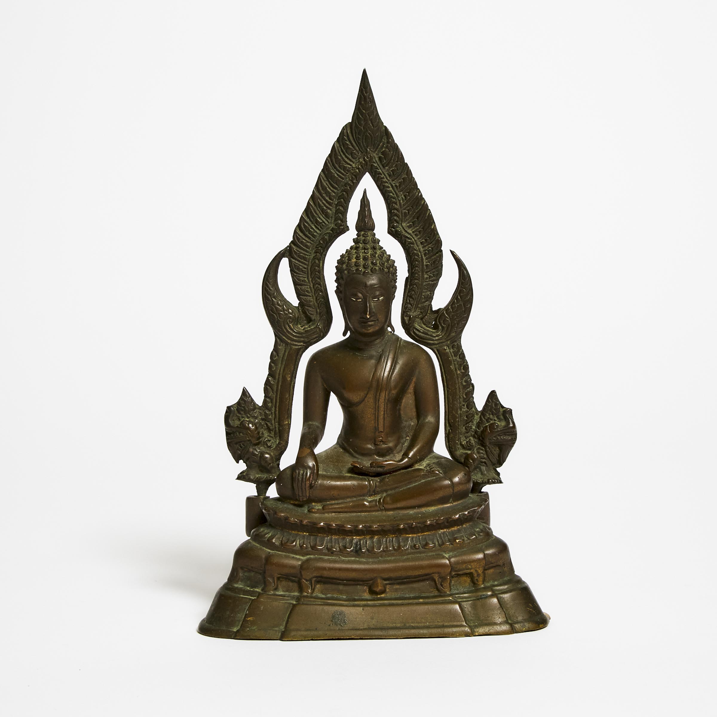 An Ayutthaya-Style Bronze Figure of a Seated Buddha, 19th Century or Earlier