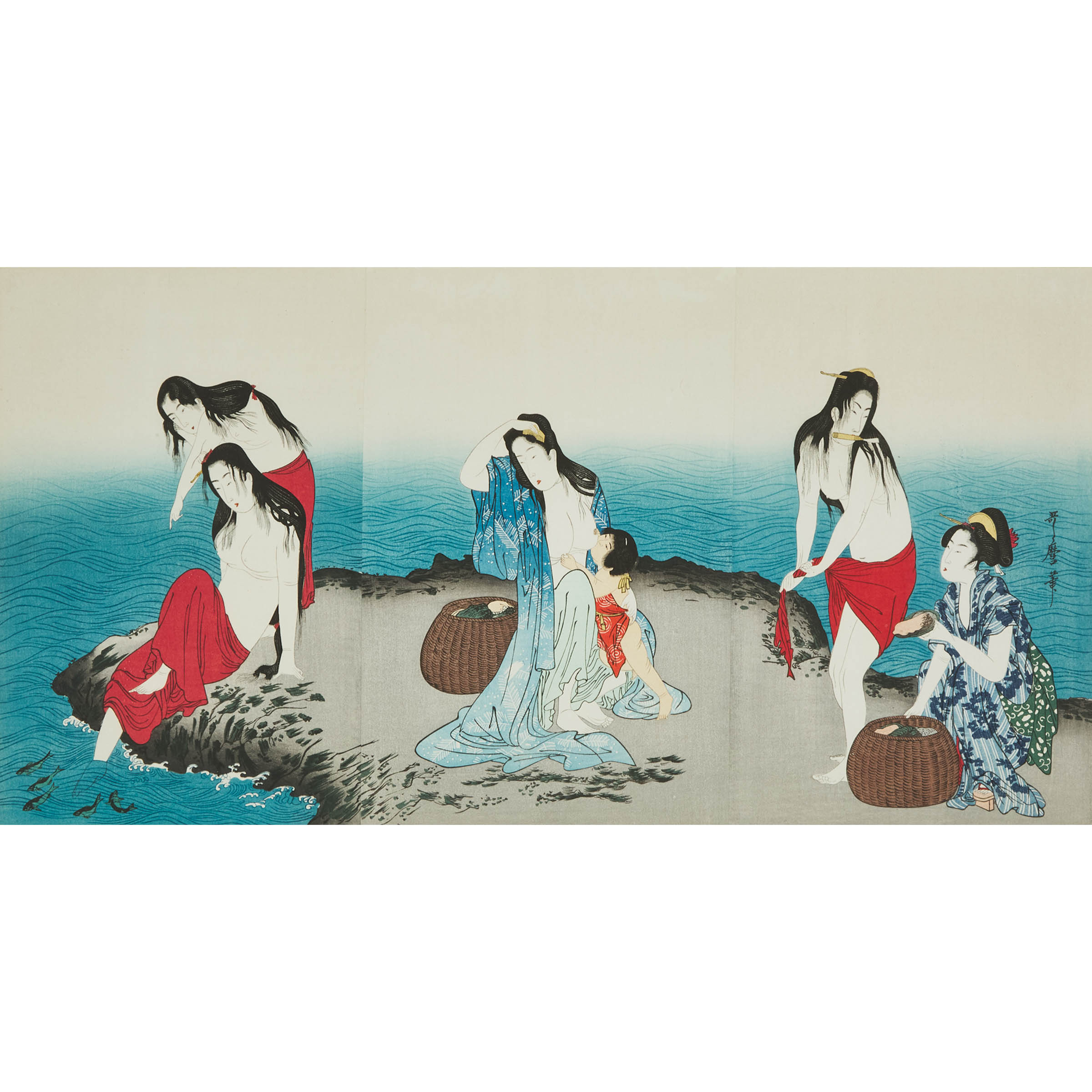 Kitagawa Utamaro (1753-1806), Abalone Divers (Awabi Tori)