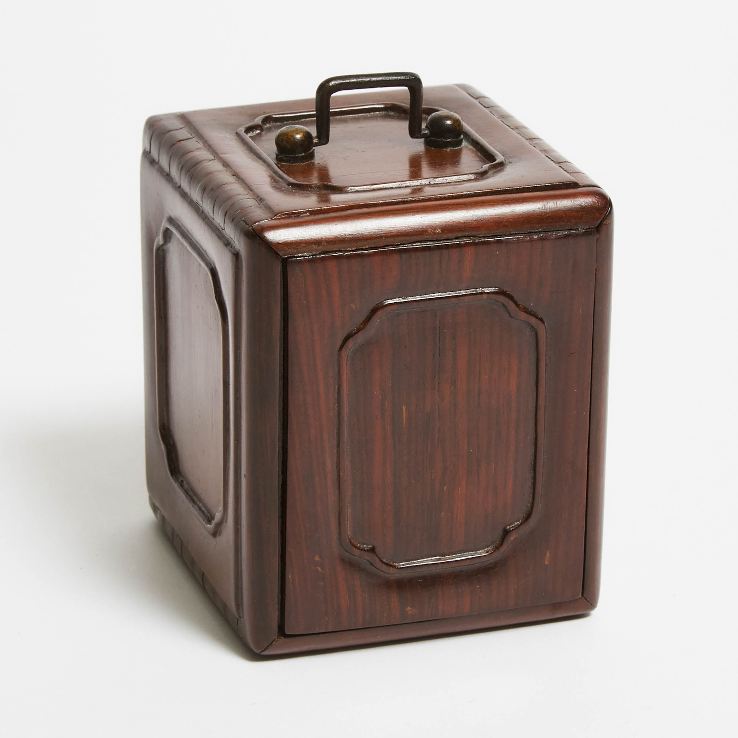 A Small Chinese Rosewood 'Scholar's' Box, Republican Period (1912-1949)