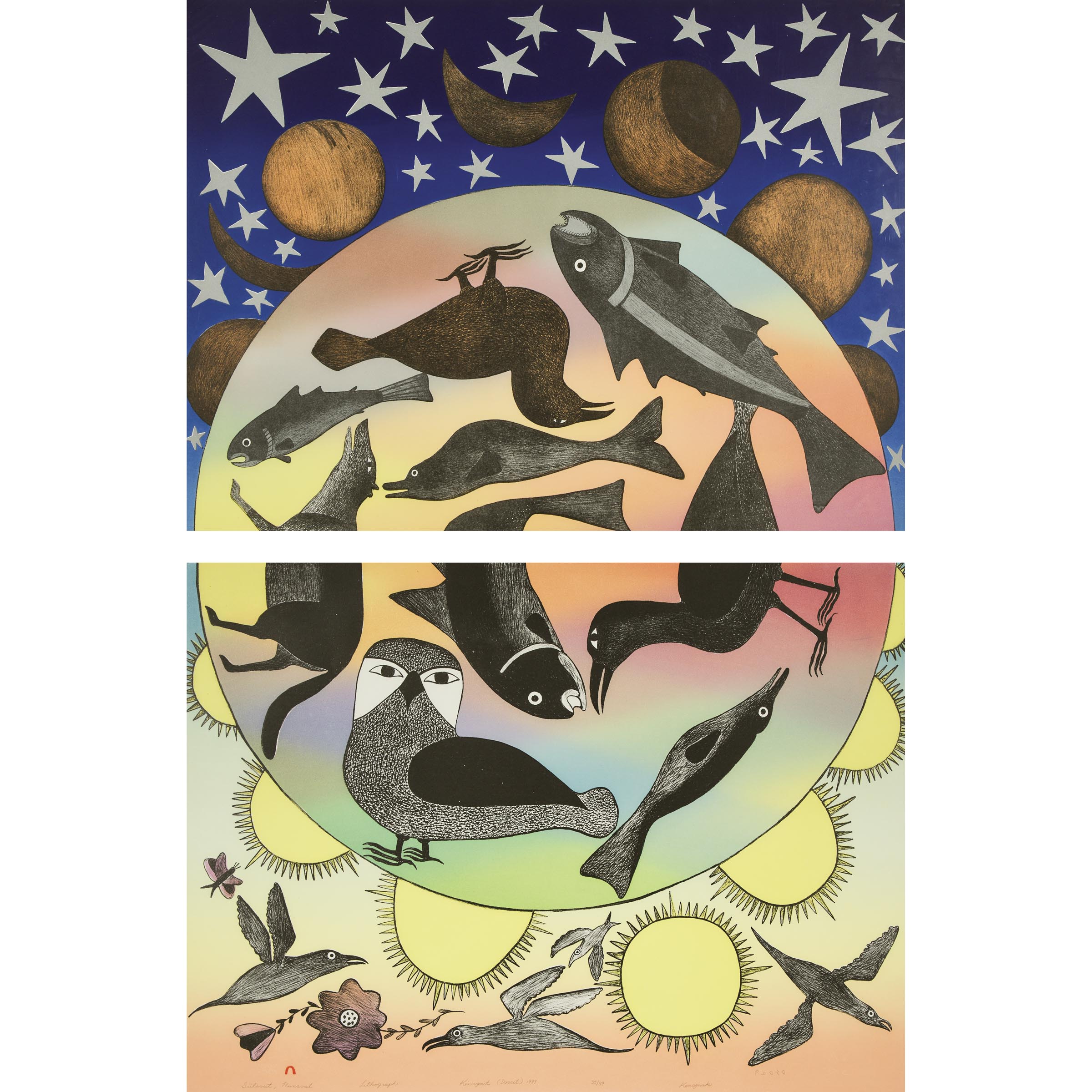 Kenojuak Ashevak ᑭᓄᔭᐊ ᐊᓯᕗ, CC, RCA (1927-2013)