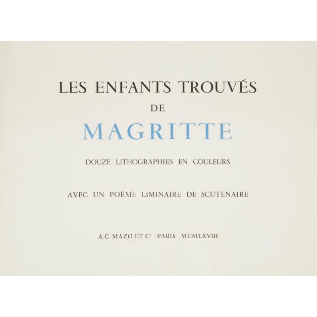 After René Magritte (1898-1967)