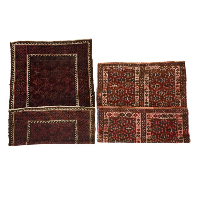 Tribal Belouchi Rug, c.1900 together with a Turkoman Yamoud Rug, c.1910/20
