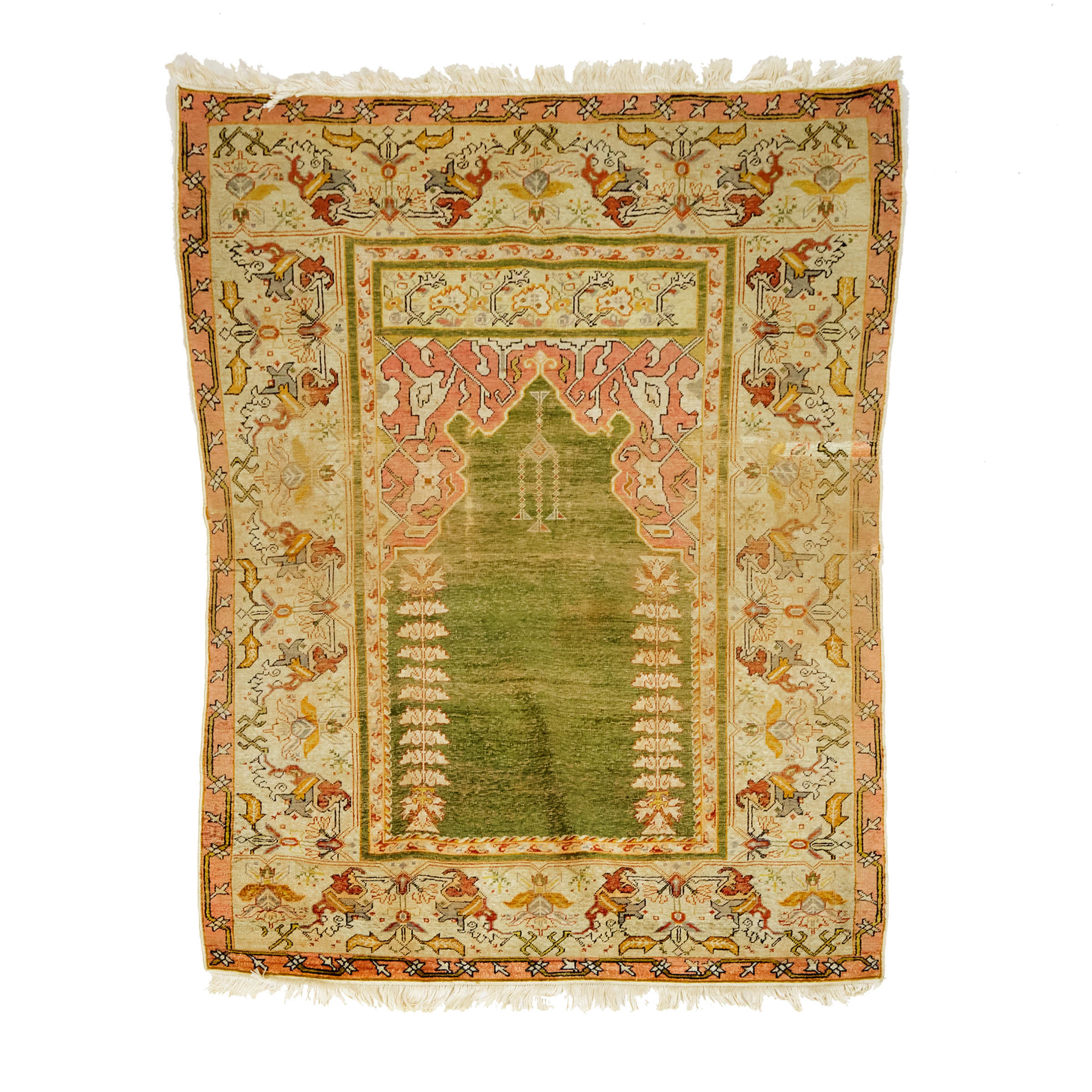 Turkish Gordes Silk Prayer Rug, c.1890/1900