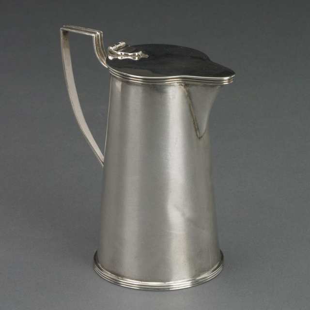 Canadian Silver Lidded Jug, Roden Bros., Toronto, Ont., early 20th century
