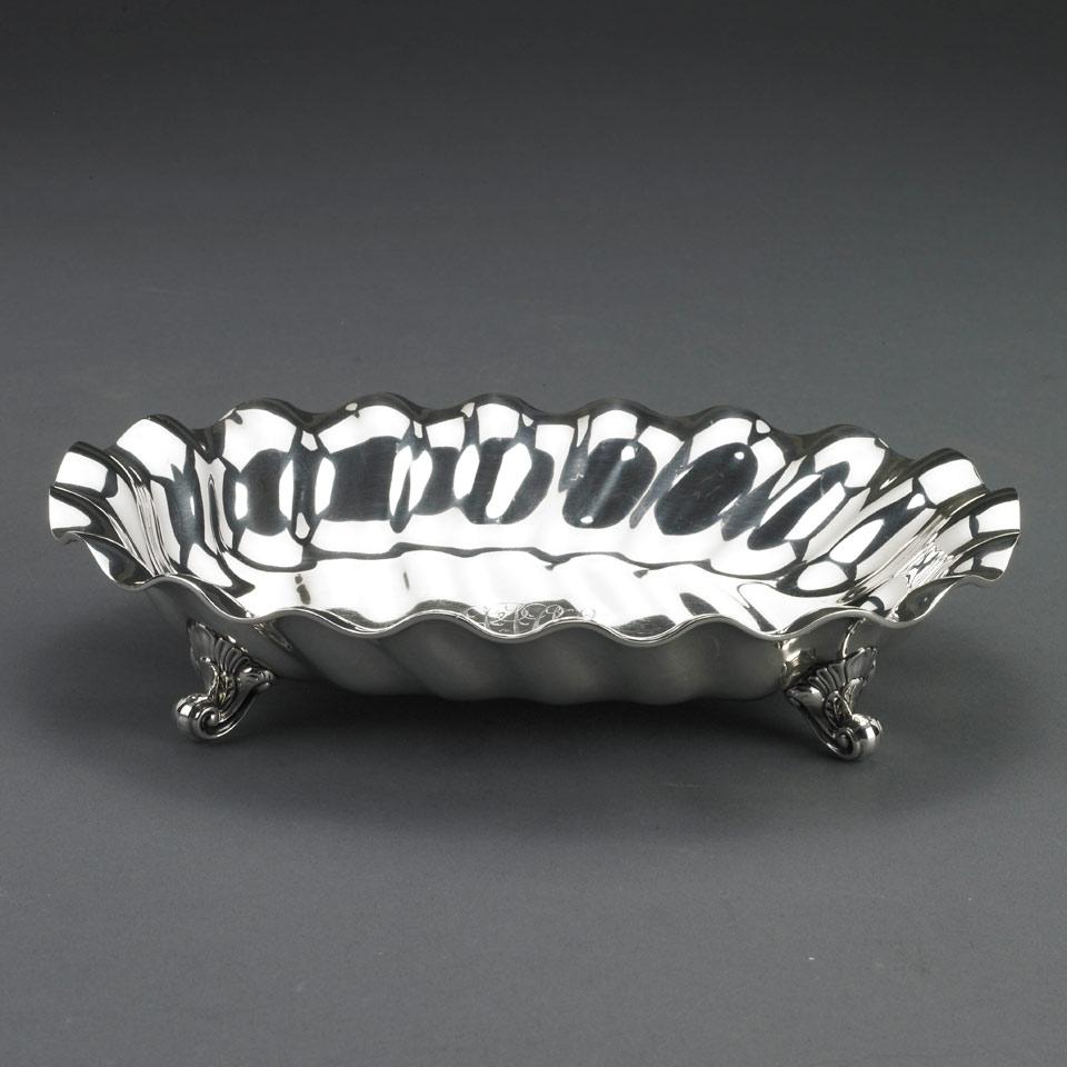 American Silver Oval Berry Bowl, William B. Durgin, Concord, N.H., c.1892