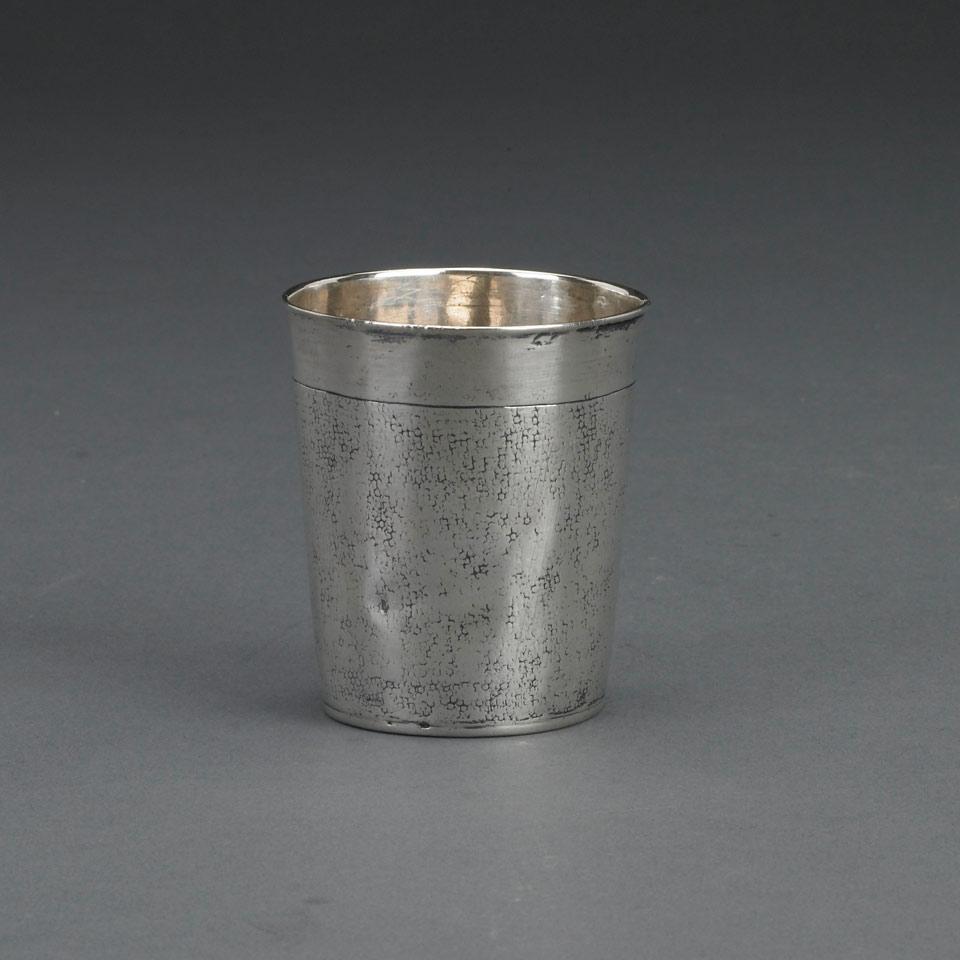 Scandinavian Silver Beaker, mid-17th century