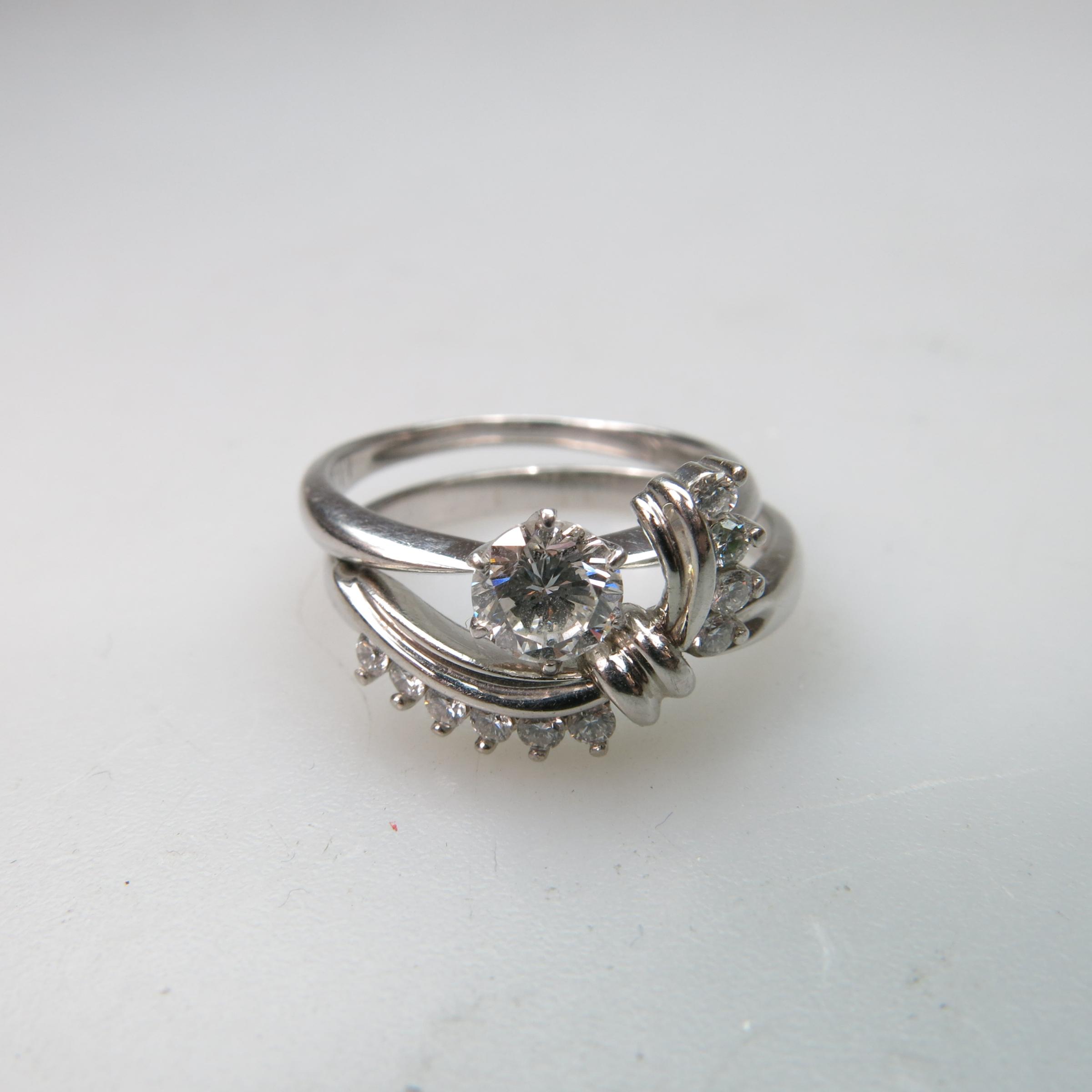 Platinum Fitted Engagement And Wedding Ring Suite