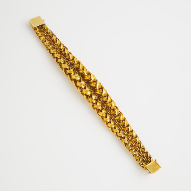 14k Yellow Gold Graduated Bracelet