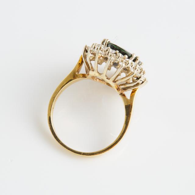 14k Yellow And White Gold Cocktail Ring