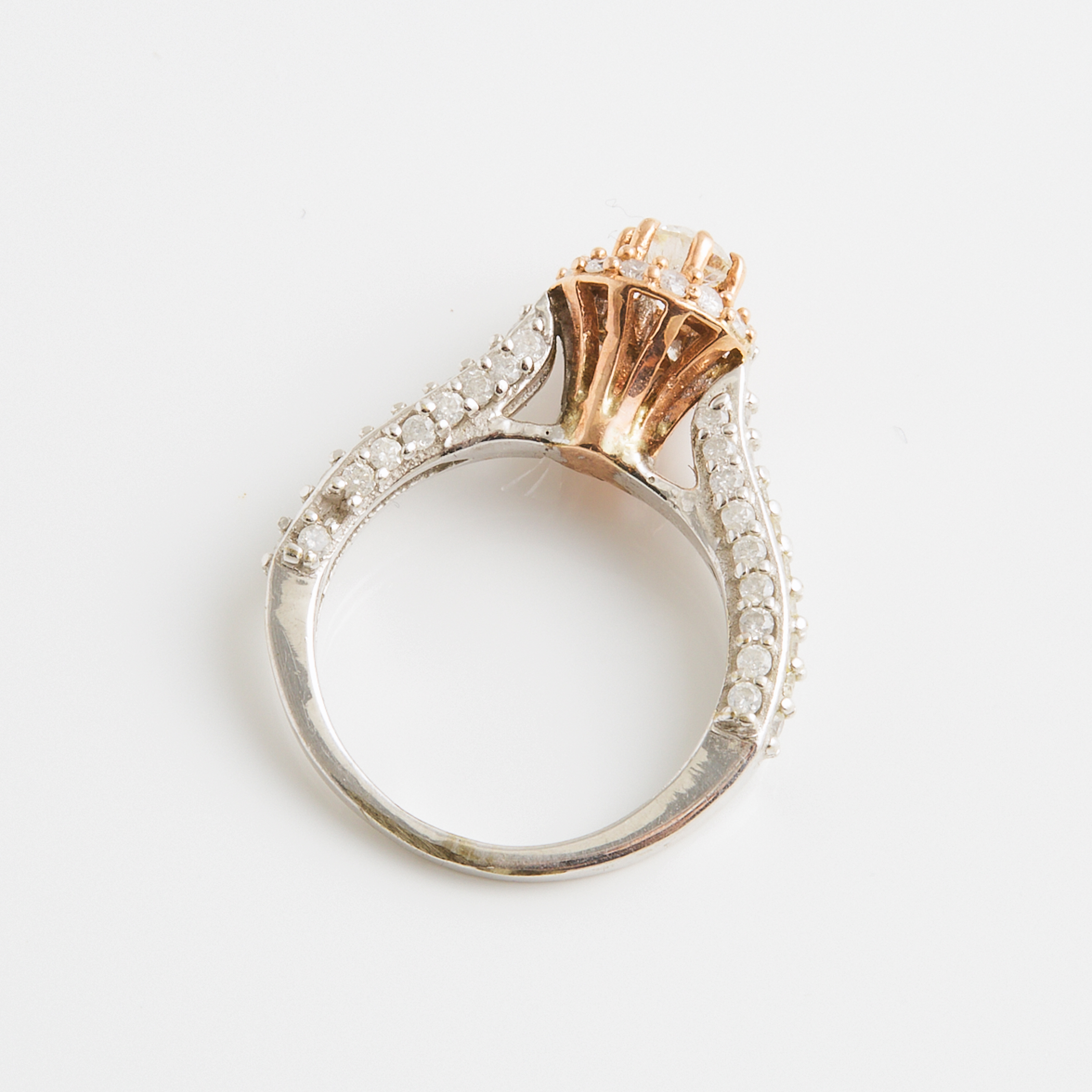 14k White And Rose Gold Ring