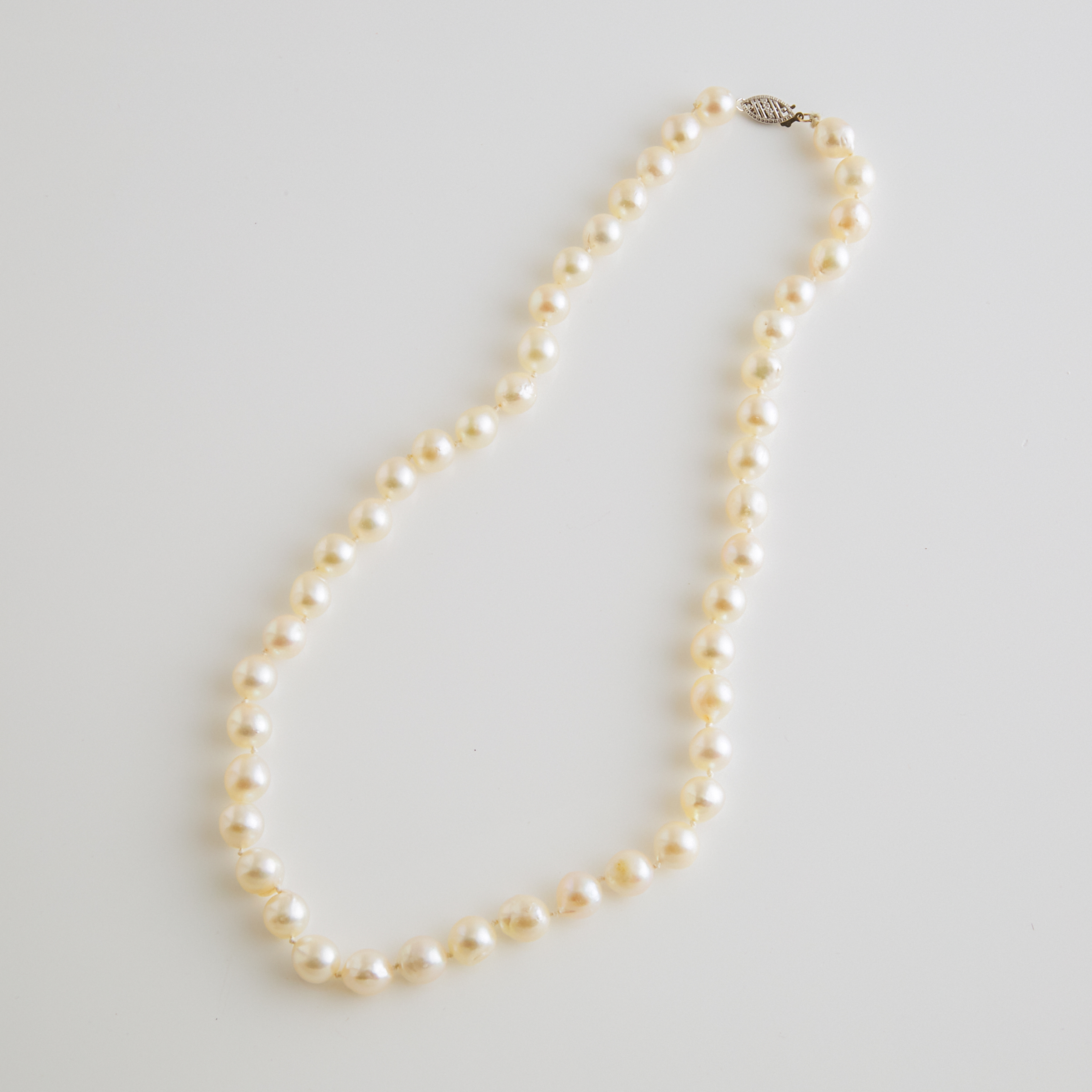 Single Strand Of Baroque Cultured Pearls