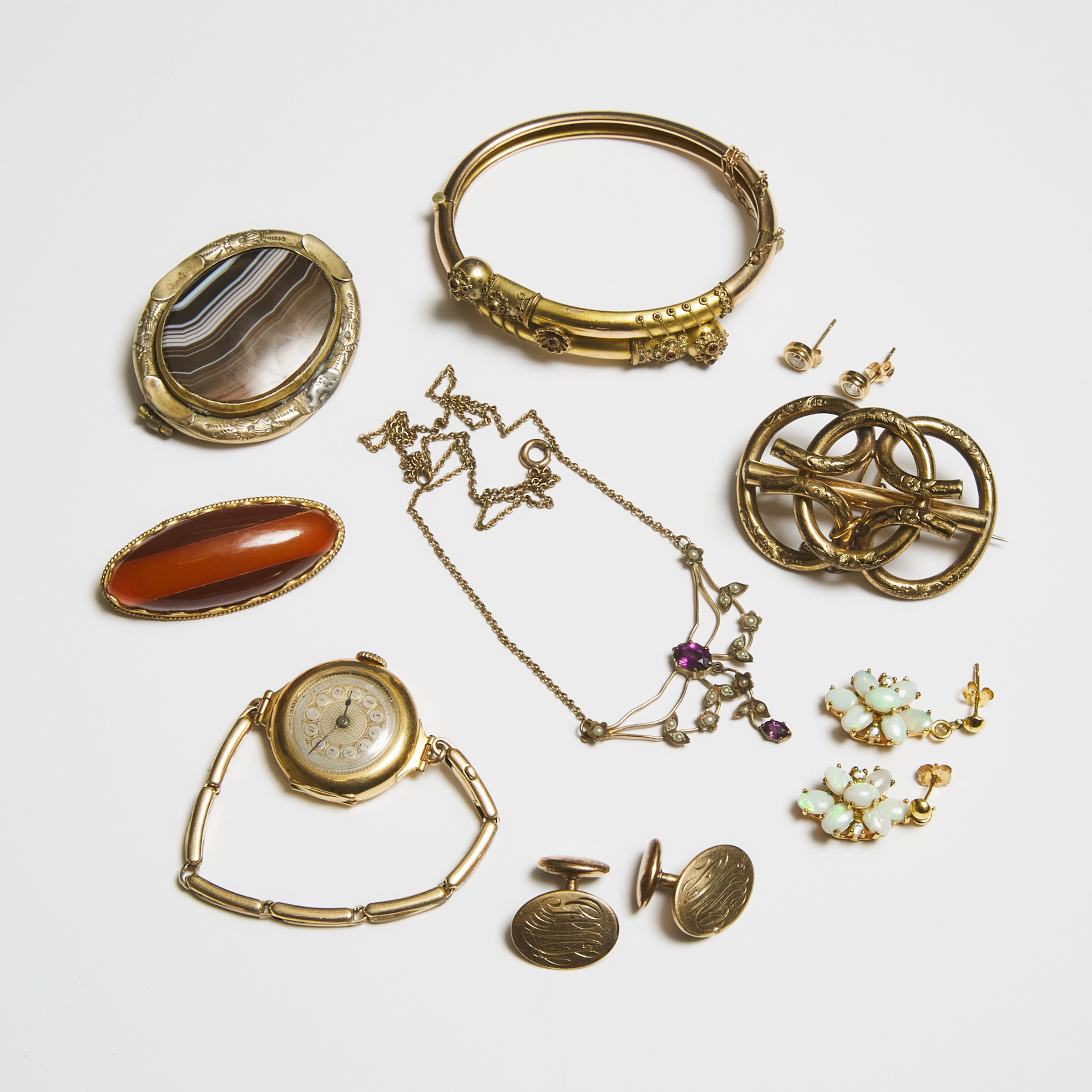 Small Quantity Of Various Gold-Filled And Gold Jewellery