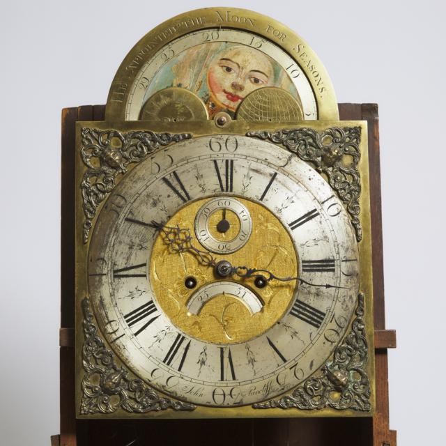 George III Oak Tall Case Clock, John Stancliffe, Barkisland, West Yorkshire, 2nd half, 18th century