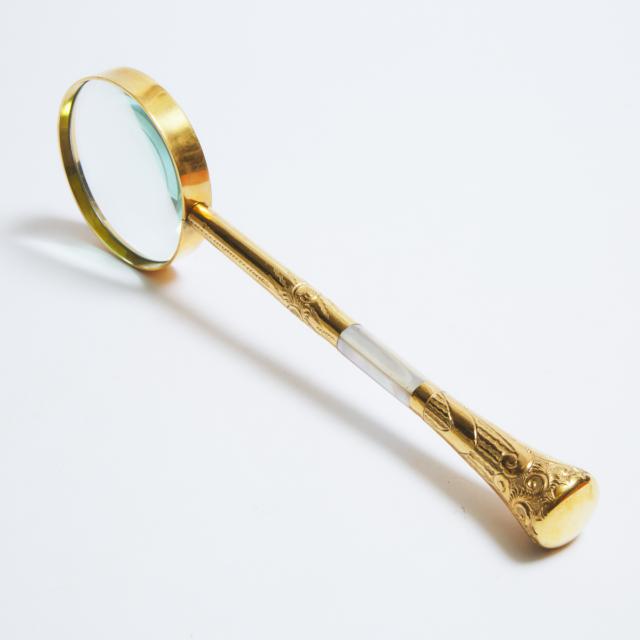Victorian Parasol Handled Library Magnifying Glass, 19th century