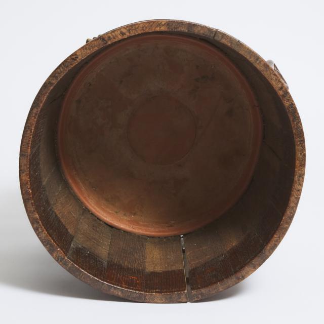 Georgian Brass Bound Oak Cellarette, 18th/early 19th century