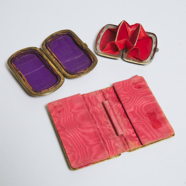 Three Victorian Lady's Purse Accessories, mid 19th century