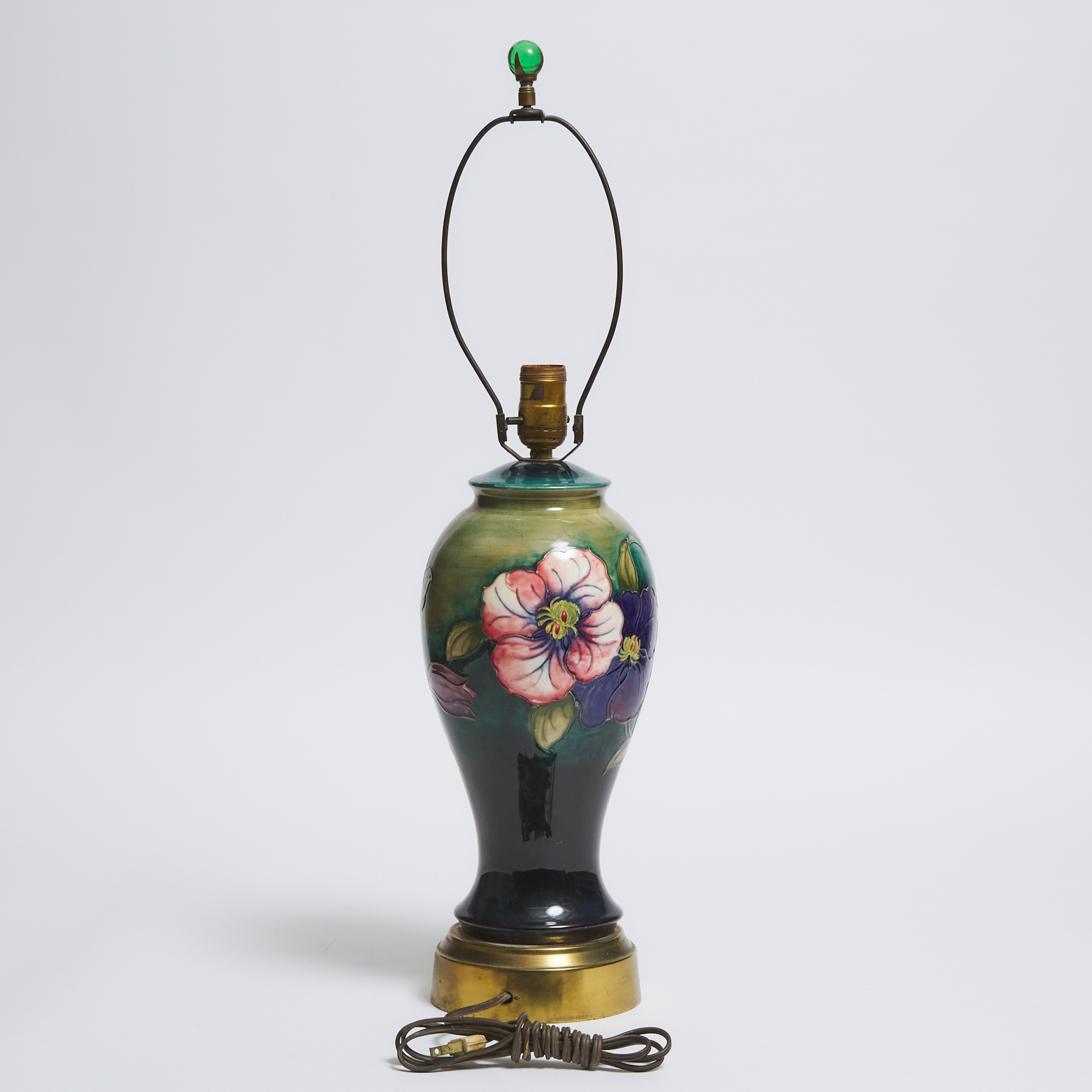 Moorcroft Clematis Table Lamp, c.1965
