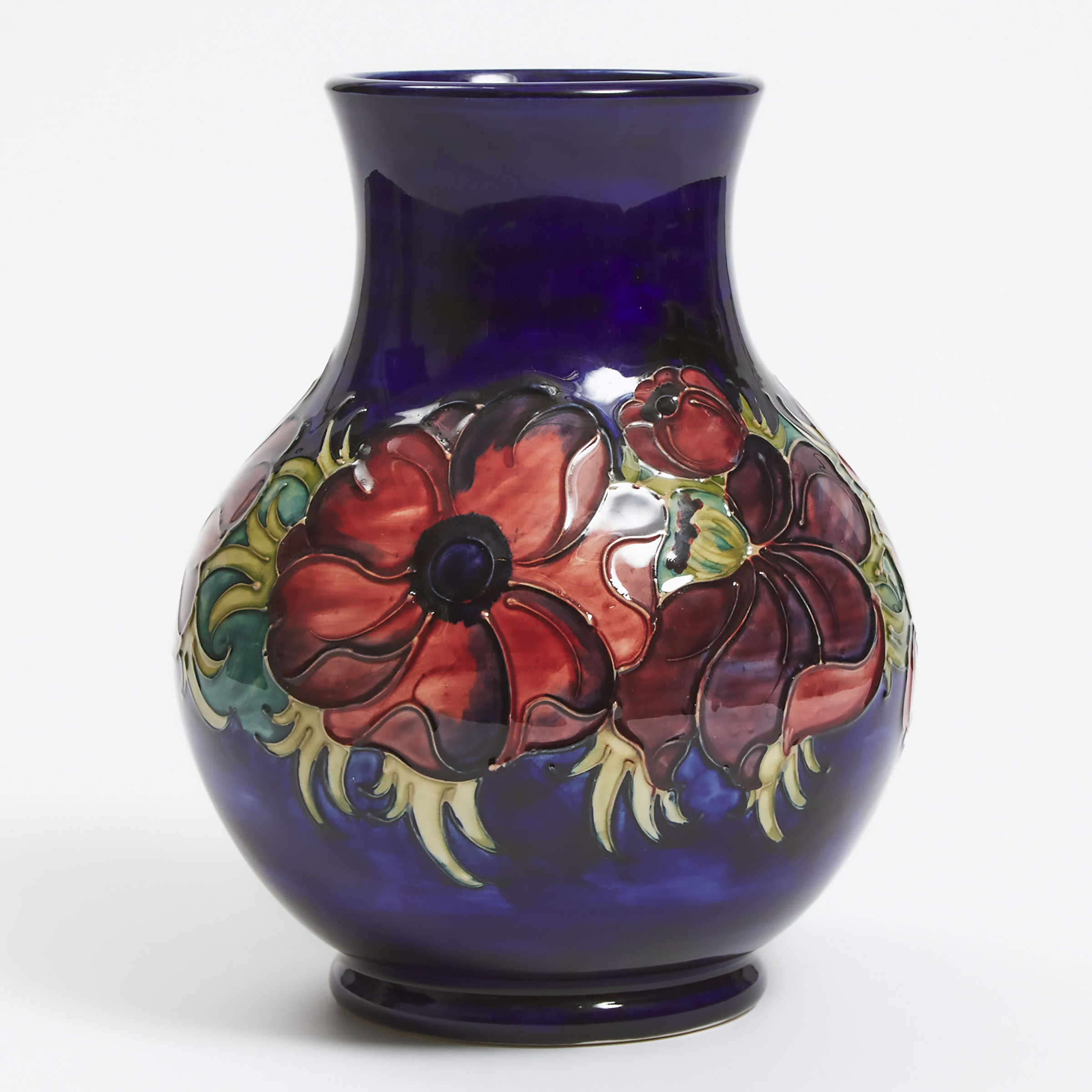 Moorcroft Anemone Vase, 1980
