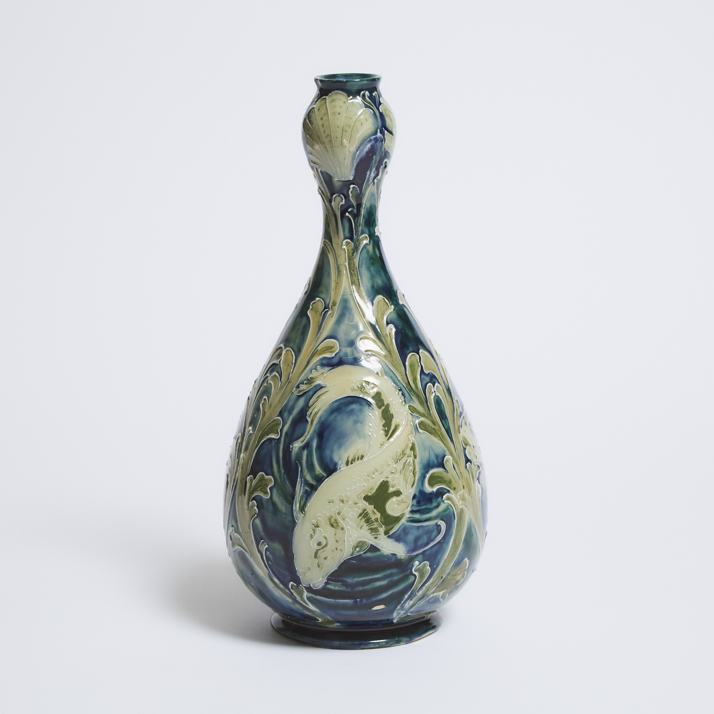 Macintyre Moorcroft Florian Carp Vase, c.1902