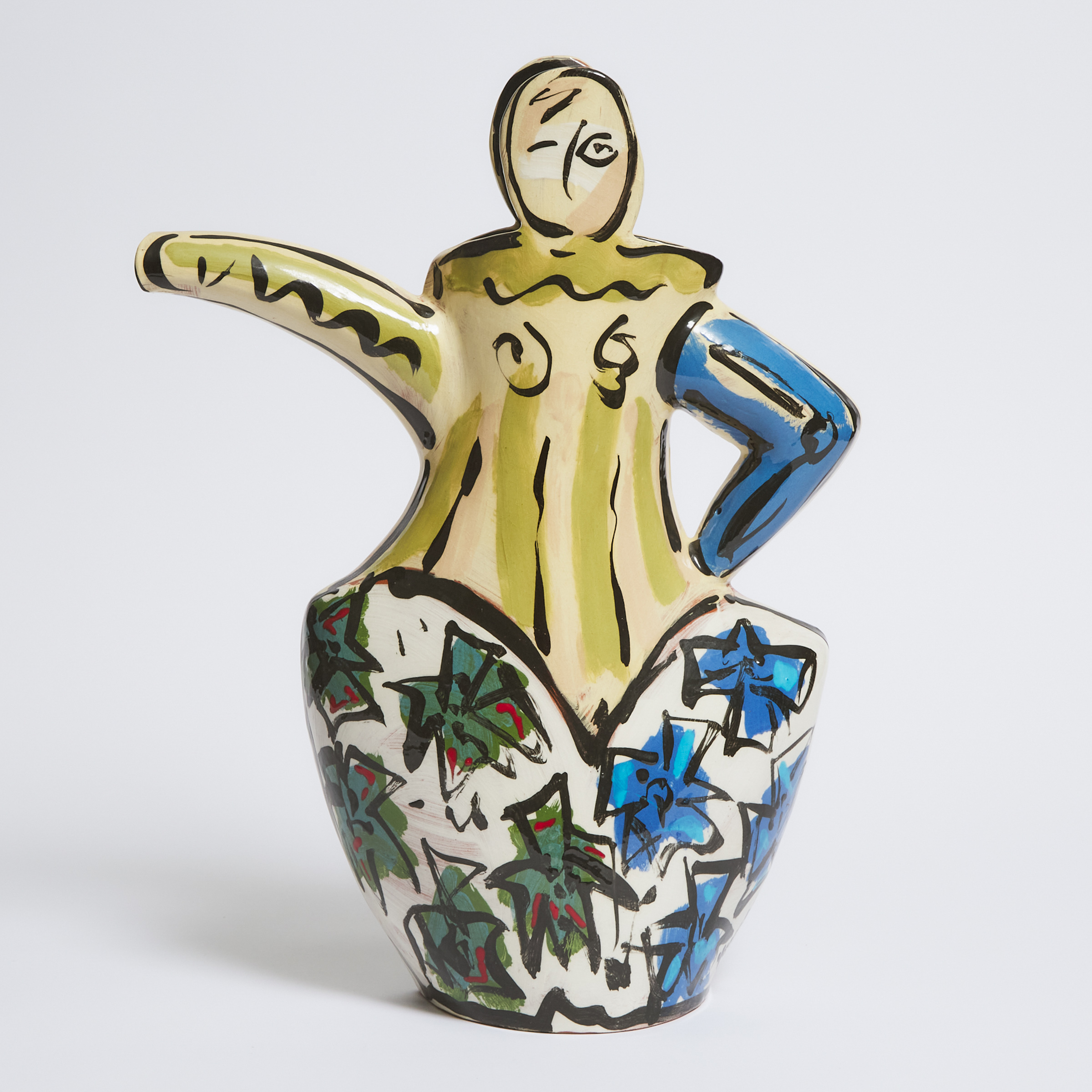 Kathryn Youngs (Canadian/American, b.1952) Figural Coffee Pot Sculpture, 1994
