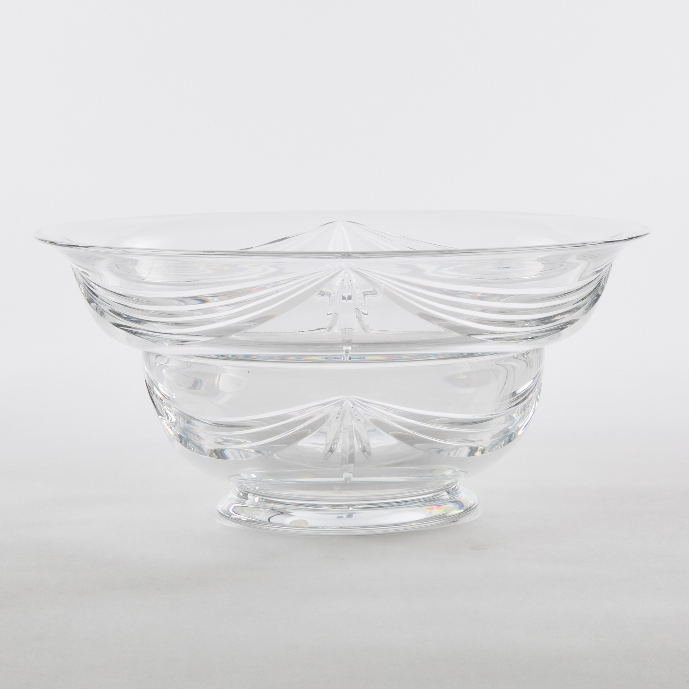 Baccarat Large Cut Glass Bowl, 20th century