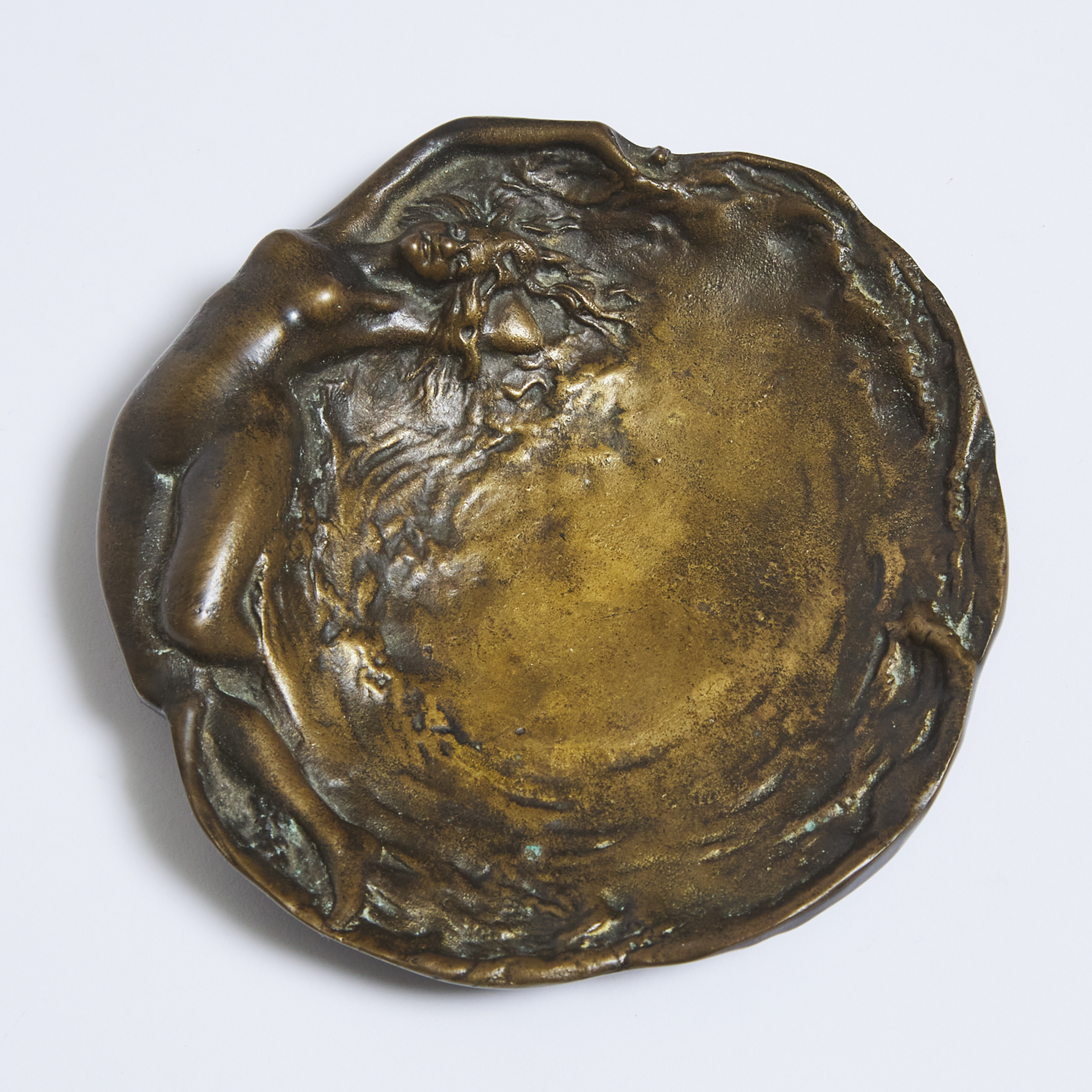 Austrian Erotic Bronze Vide Poche, early 20th century