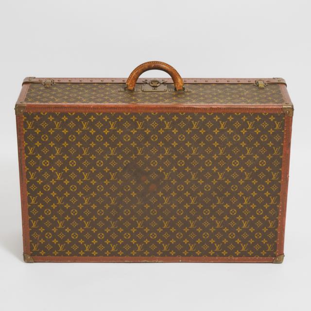 Louis Vuitton Alzer 80 Monogram Canvas Hard Sided Suitcase, mid 20th century