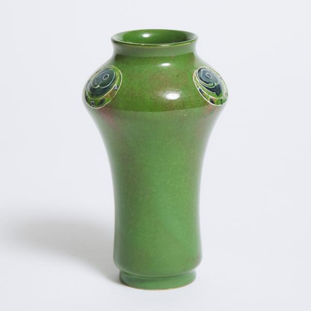 Macintyre Moorcroft Mottled Green Flamminian Small Vase, for Liberty & Co., c.1906-13