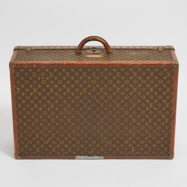 Louis Vuitton Alzer 80 Monogram Canvas Hard Sided Suitcase, mid 20th century