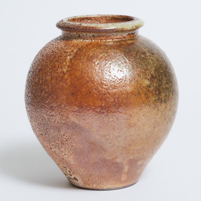 Robert Archambeau (Canadian, 1933-2022), Glazed Stoneware Vase, late 20th century