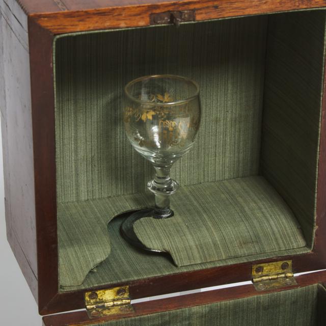 English Regency Inlaid Mahogany Decanter Box, c.1820
