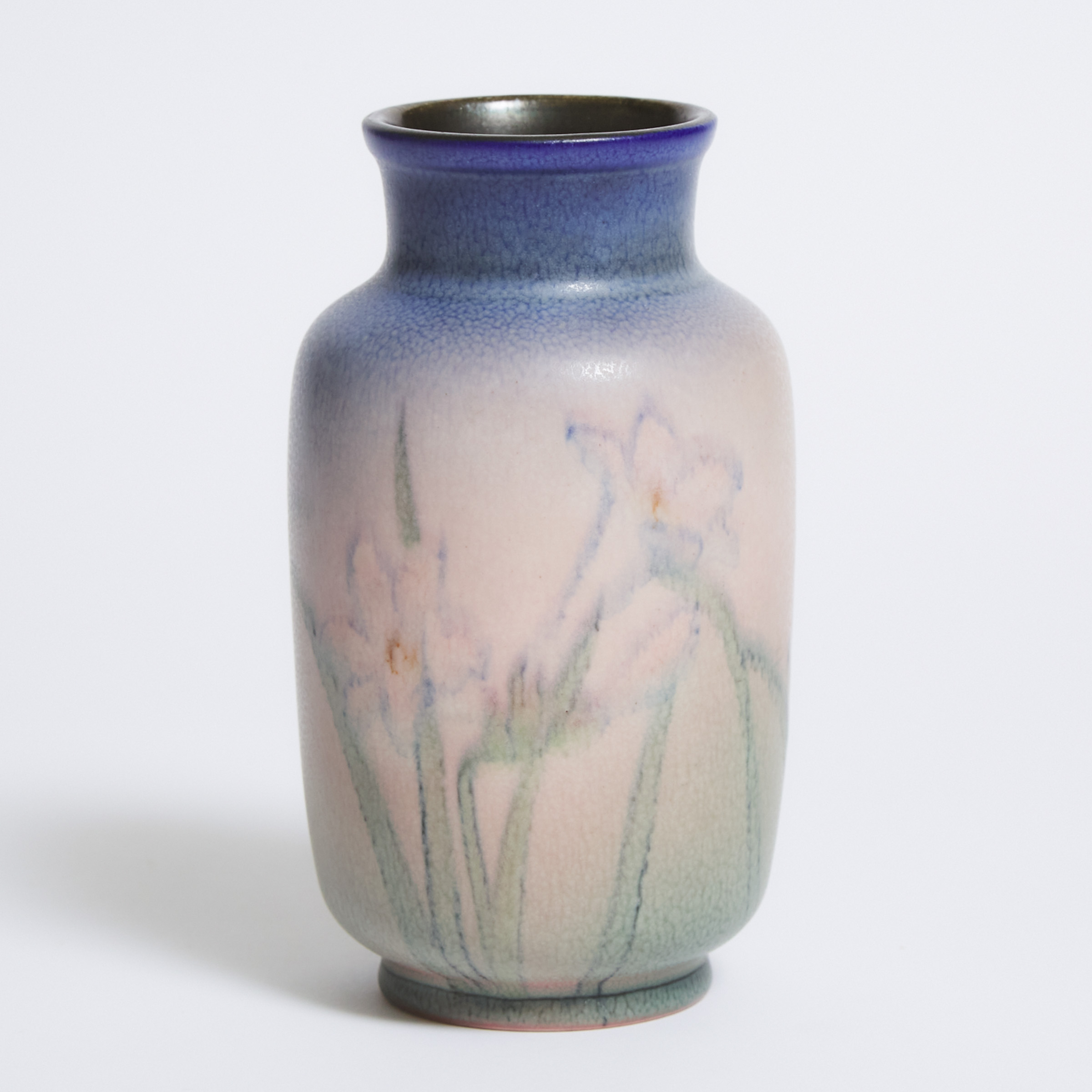 Rookwood Vellum Glazed Crocus Vase, Kataro Shirayamadani, 1935