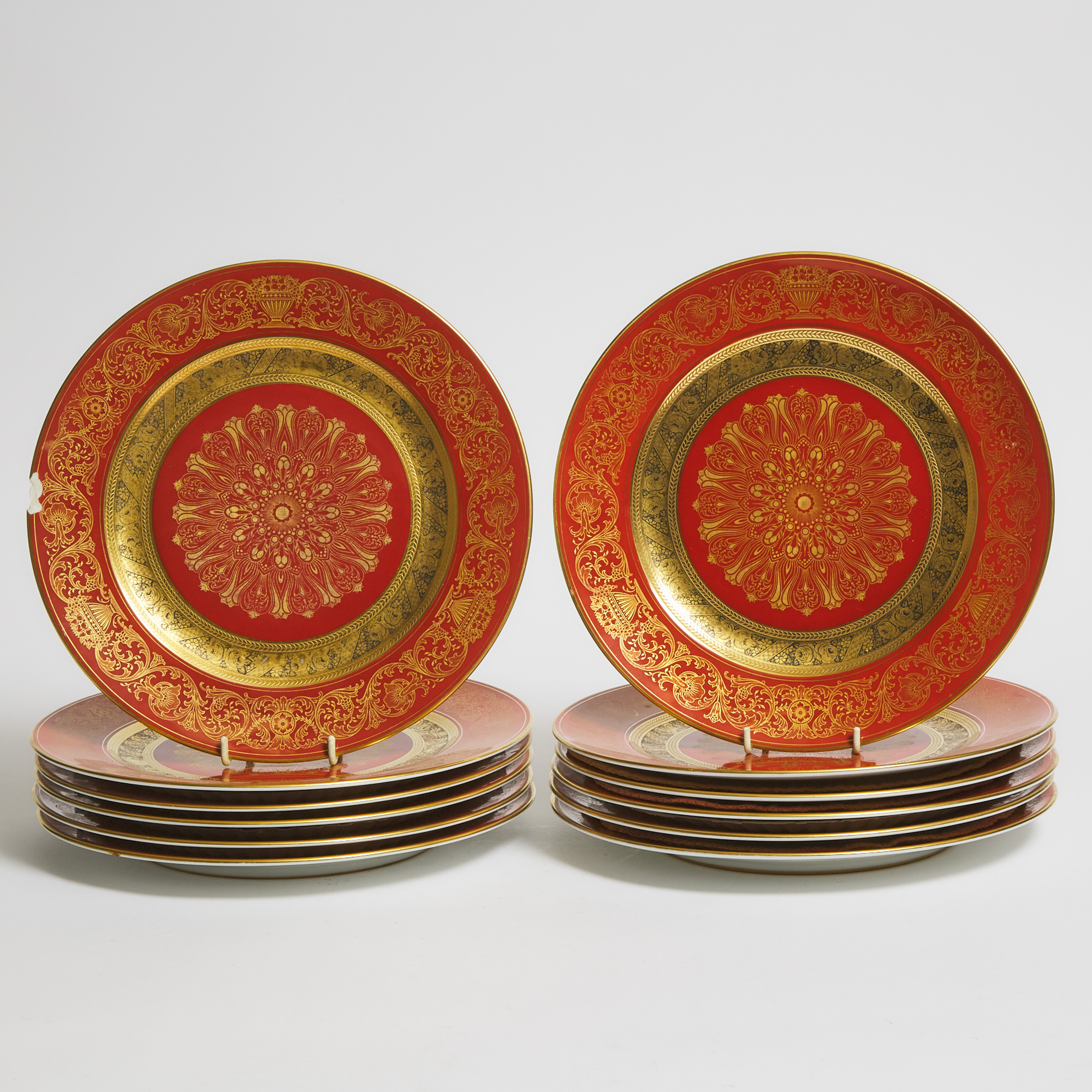 Set of Twelve Rosenthal Service Plates, 20th century