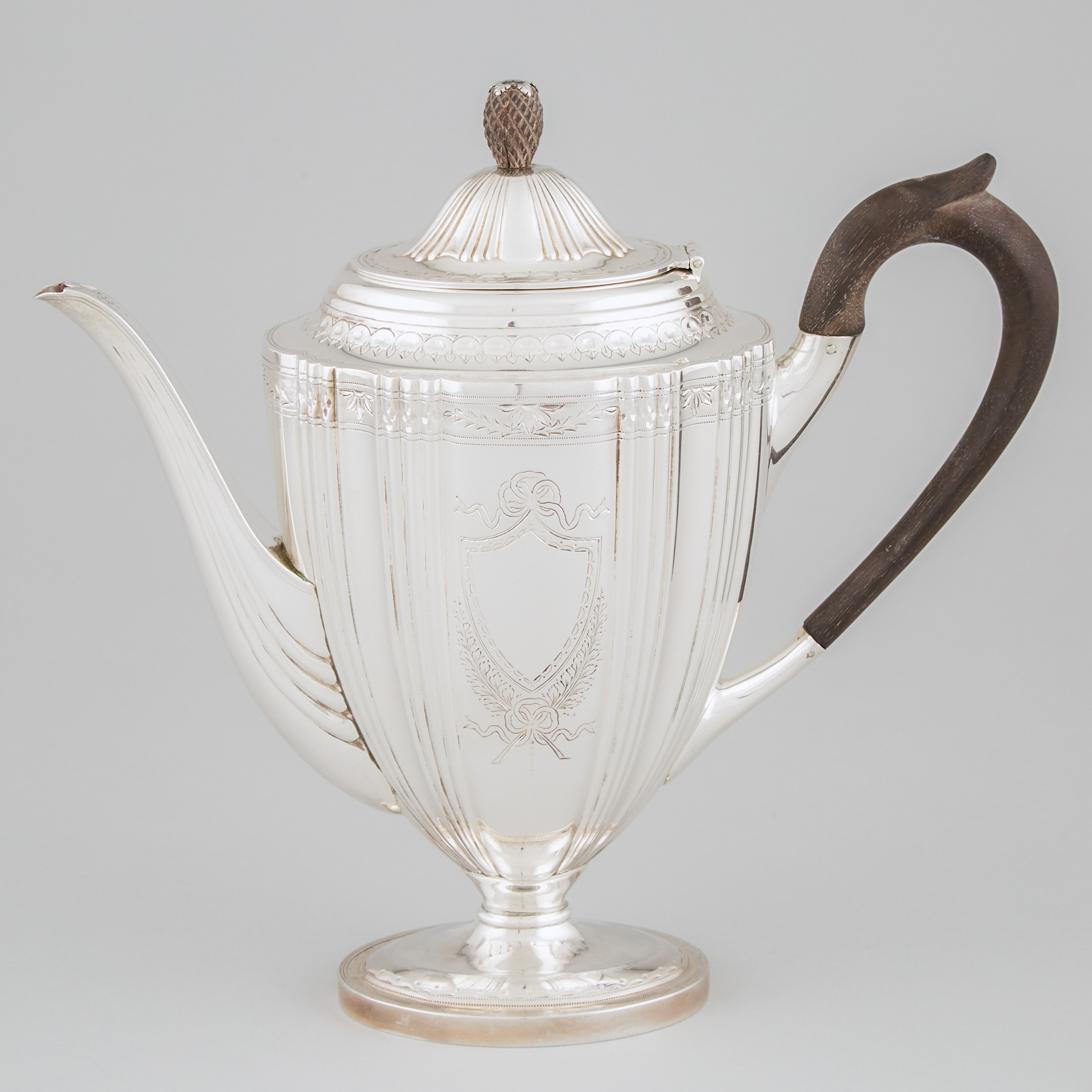 Victorian Silver Coffee Pot, Jane Brownett, London, 1883