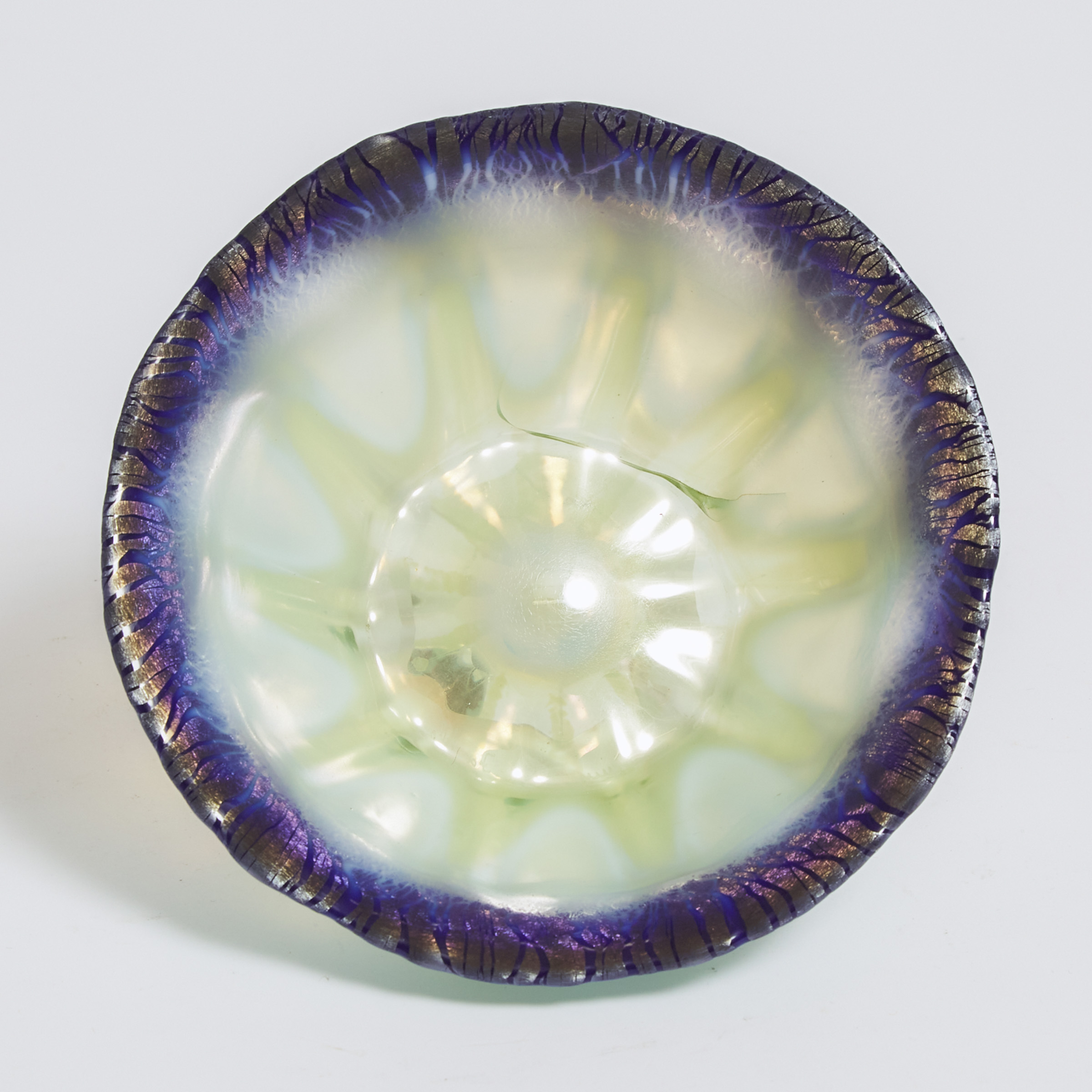 Tiffany 'Favrile' Iridescent Glass Bowl, early 20th century