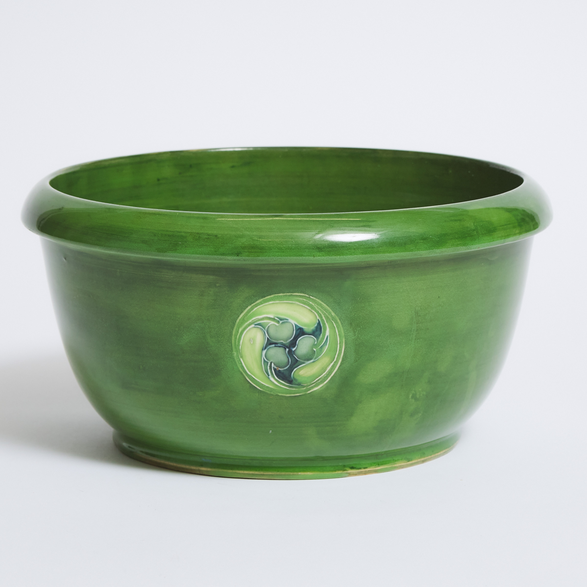 Macintyre Moorcroft Green Flamminian Bowl, c.1906-13