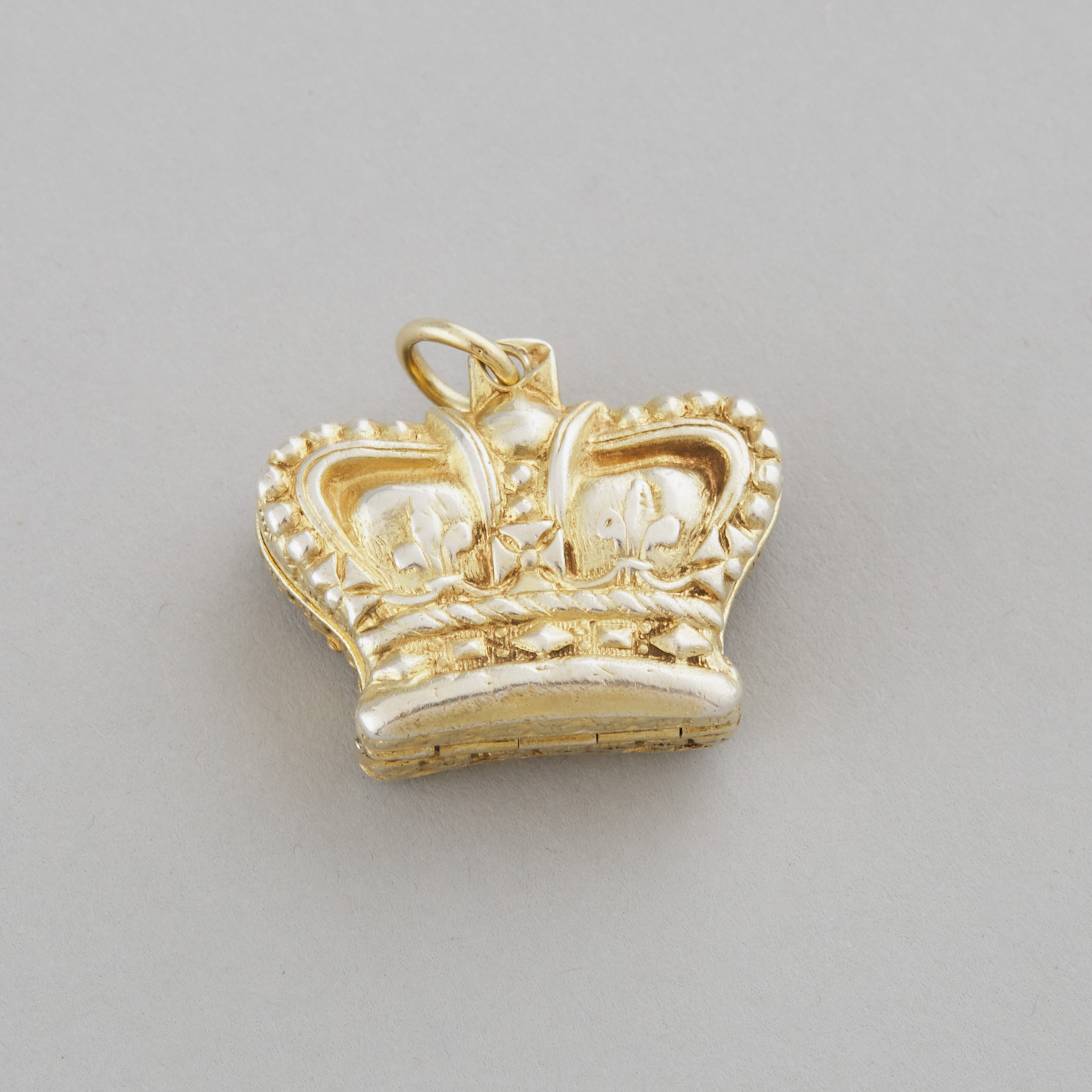 George IV Silver-Gilt Crown Form Vinaigrette, Joseph Willmore, London, 1820