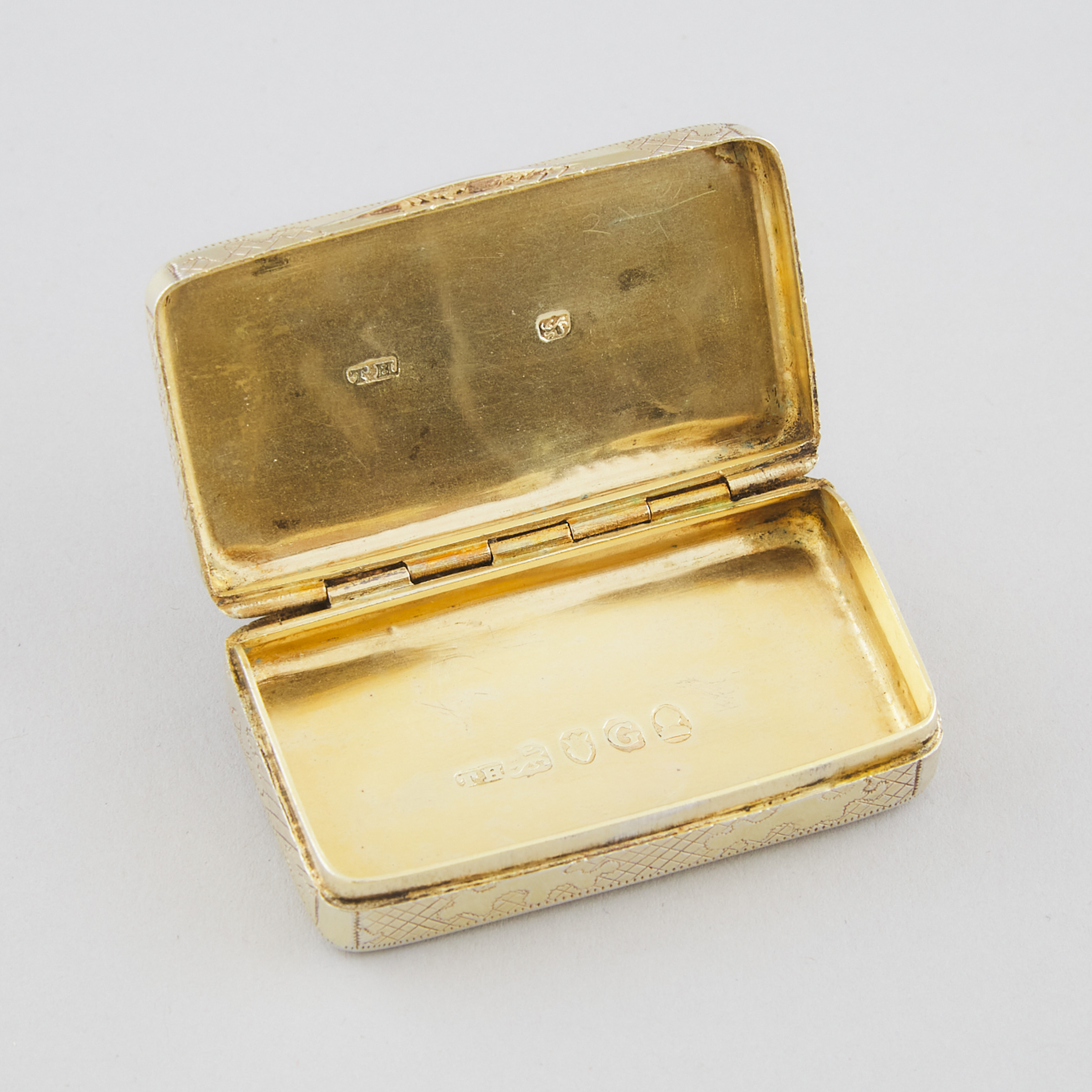 George III Silver Rectangular Snuff Box, Thomas Hobbs, London, 1802